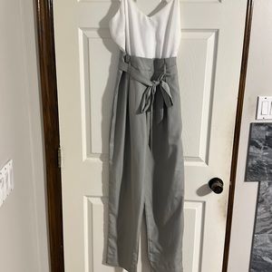 Windsor Grey and white Jumpsuit